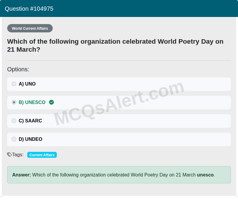 Question Screenshot