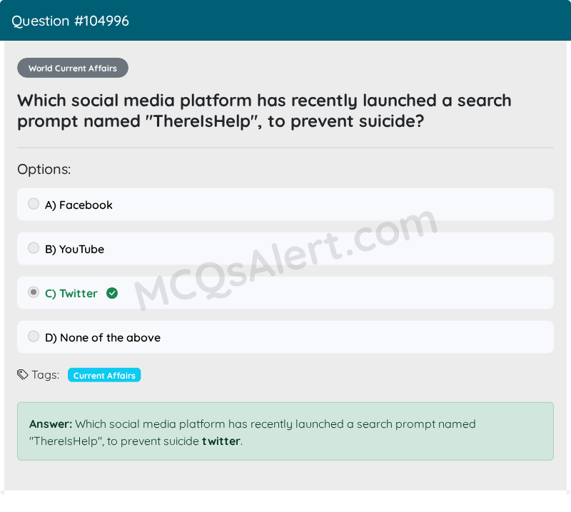 Question Screenshot