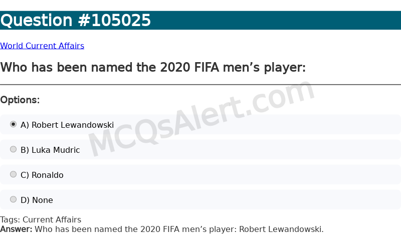 Question Screenshot