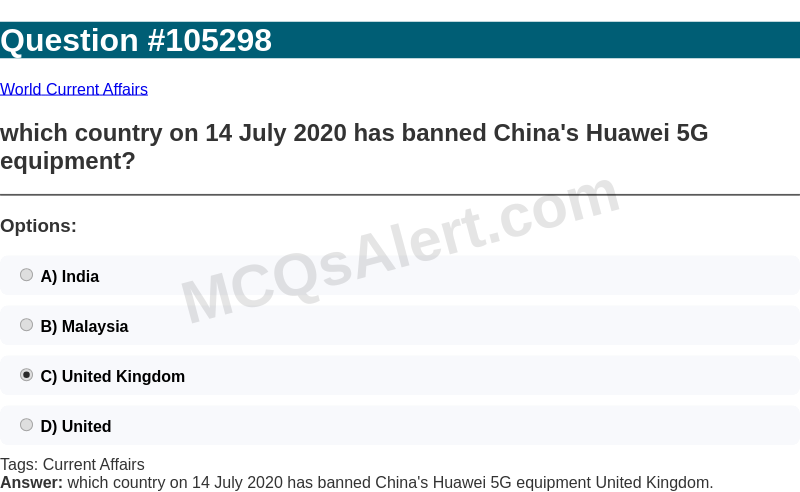 Question Screenshot