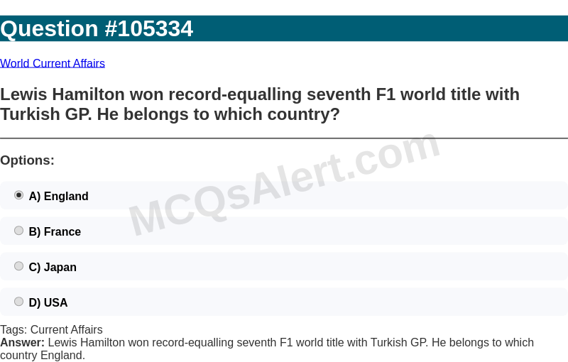 Question Screenshot