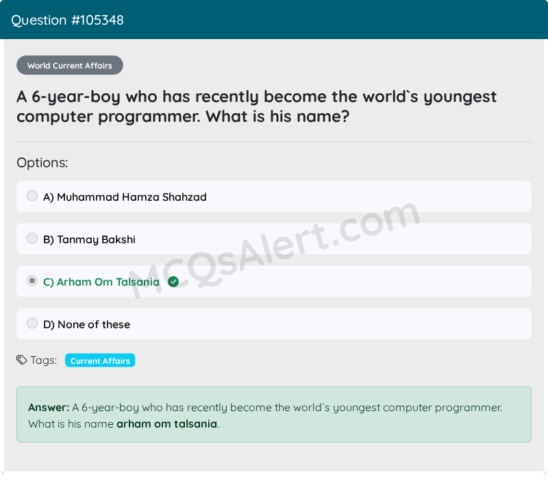 Question Screenshot