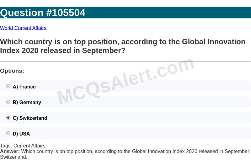 Question Screenshot