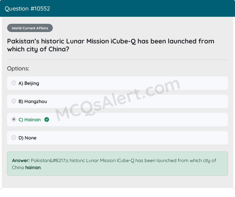 Question Screenshot