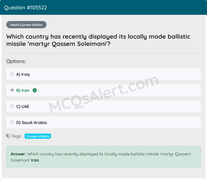 Question Screenshot