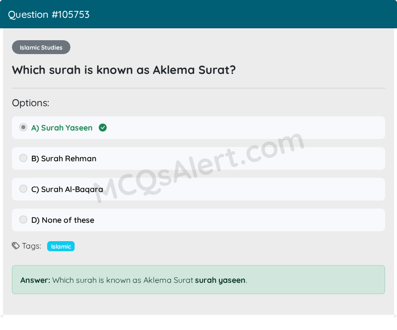 Question Screenshot