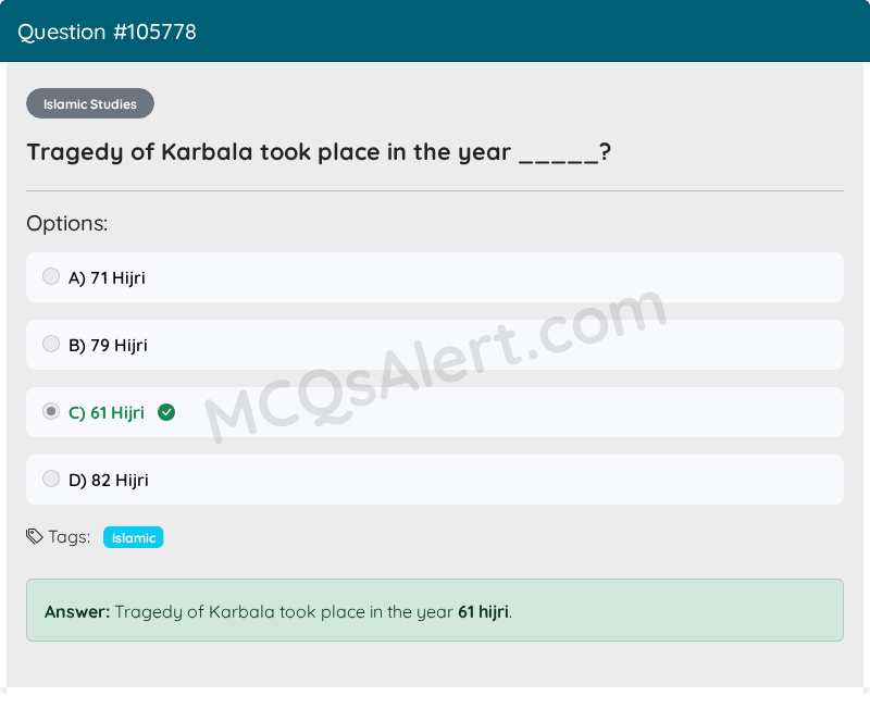 Question Screenshot