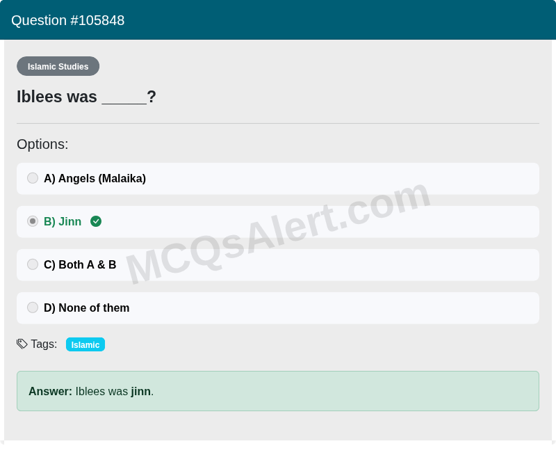 Question Screenshot