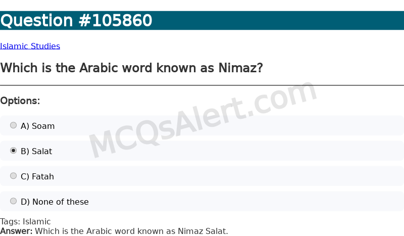 Question Screenshot