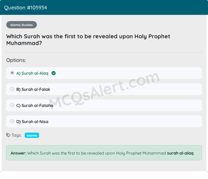 Question Screenshot