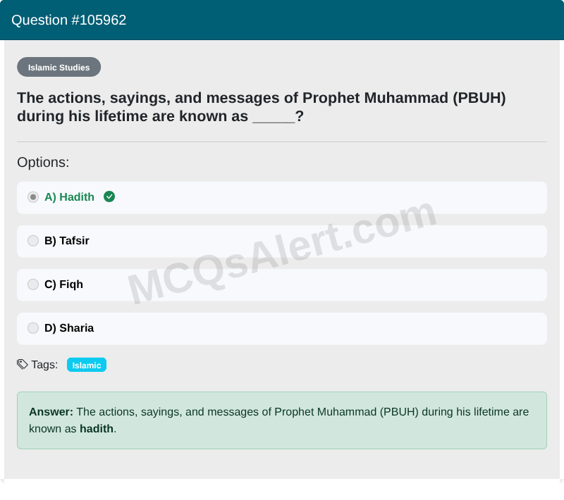 Question Screenshot