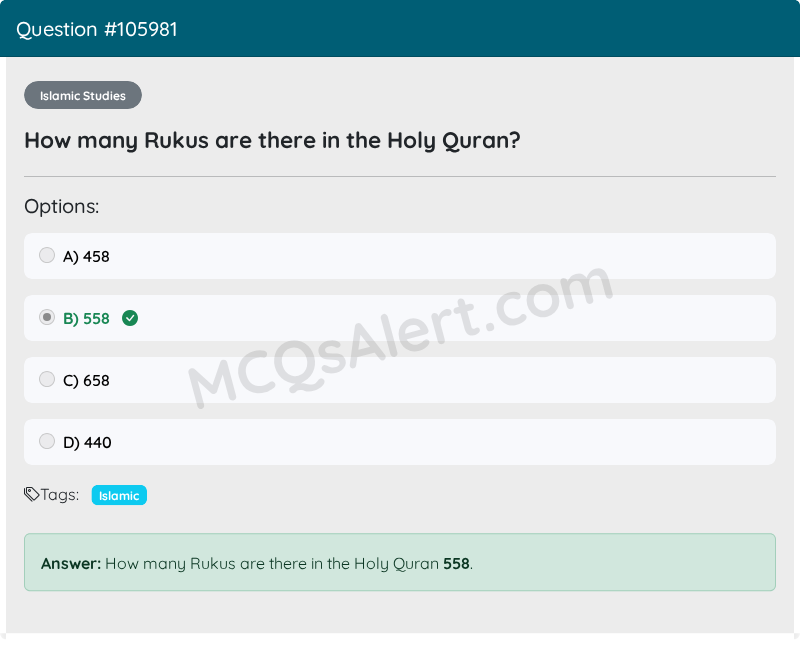 Question Screenshot