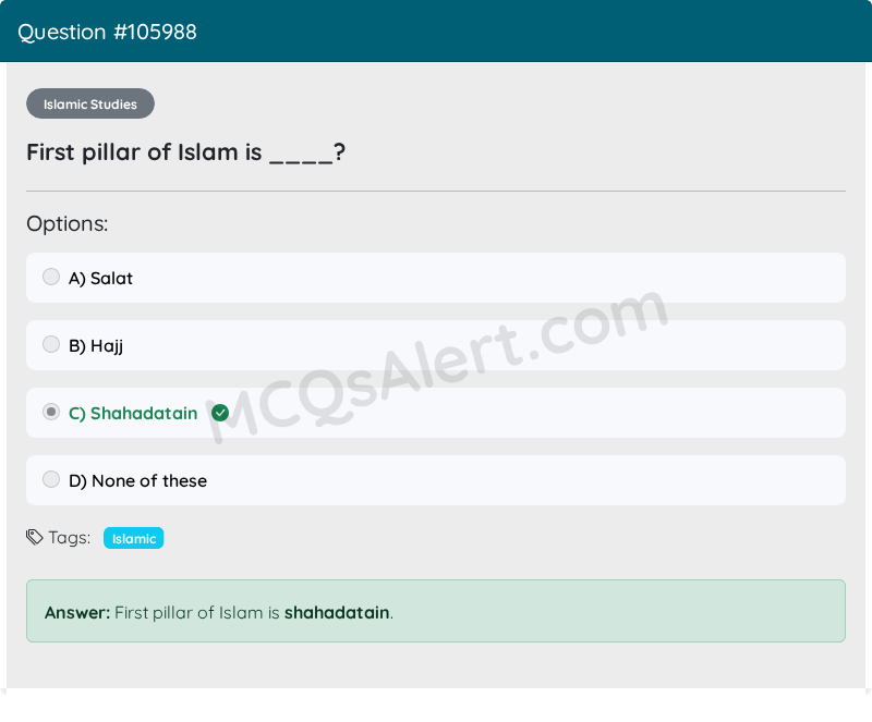 Question Screenshot