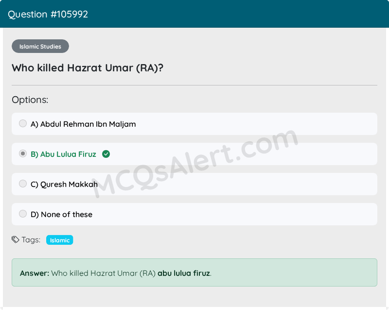 Question Screenshot