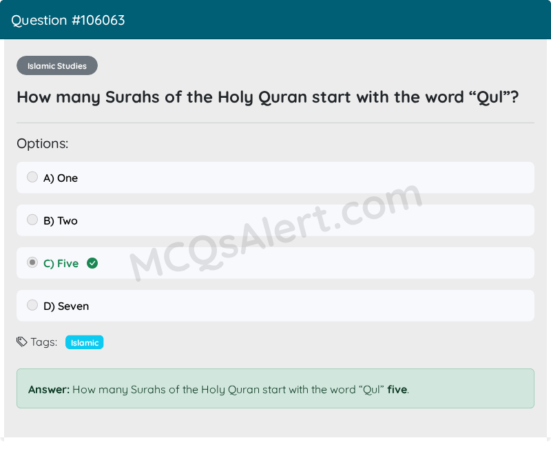 Question Screenshot