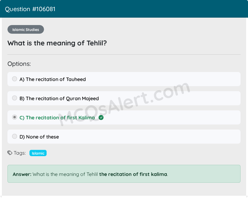 Question Screenshot