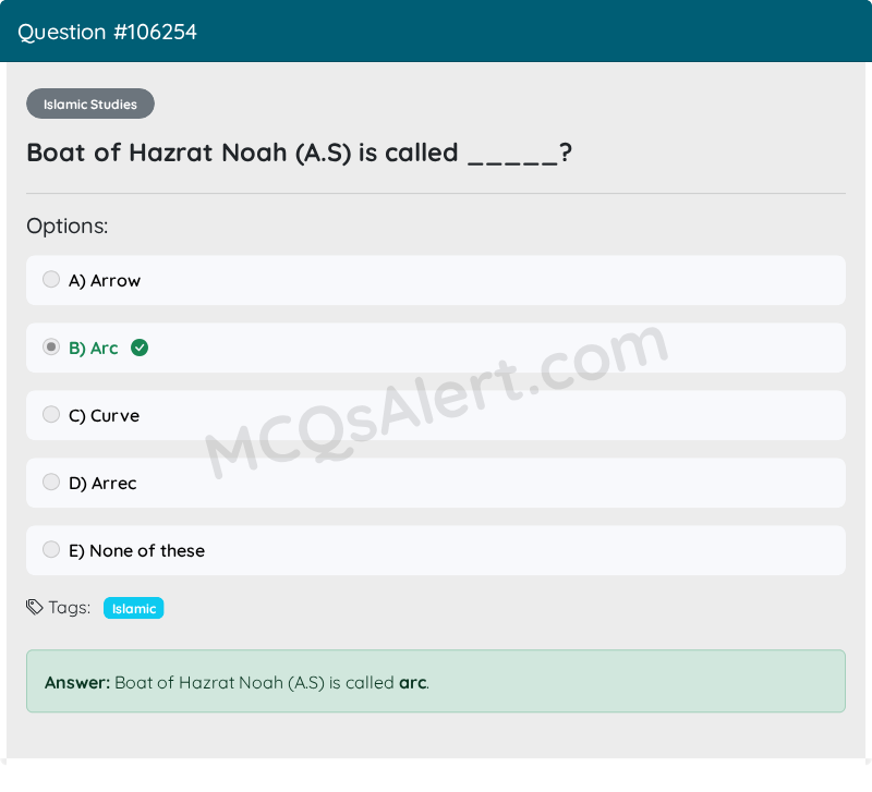 Question Screenshot