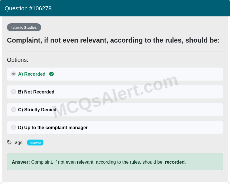 Question Screenshot