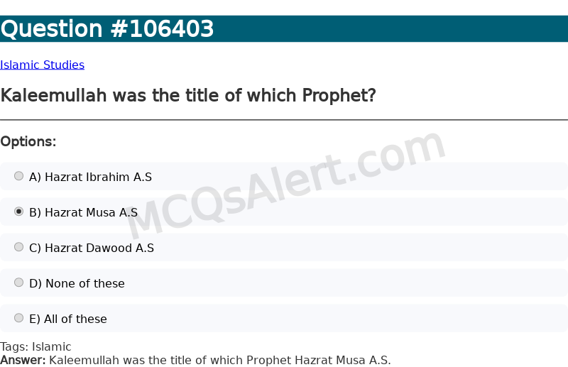 Question Screenshot