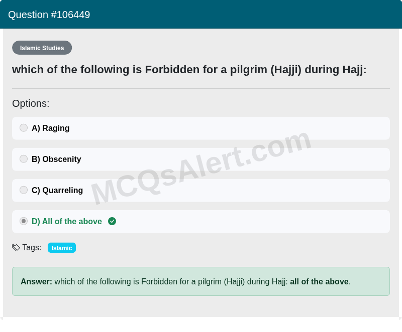 Question Screenshot