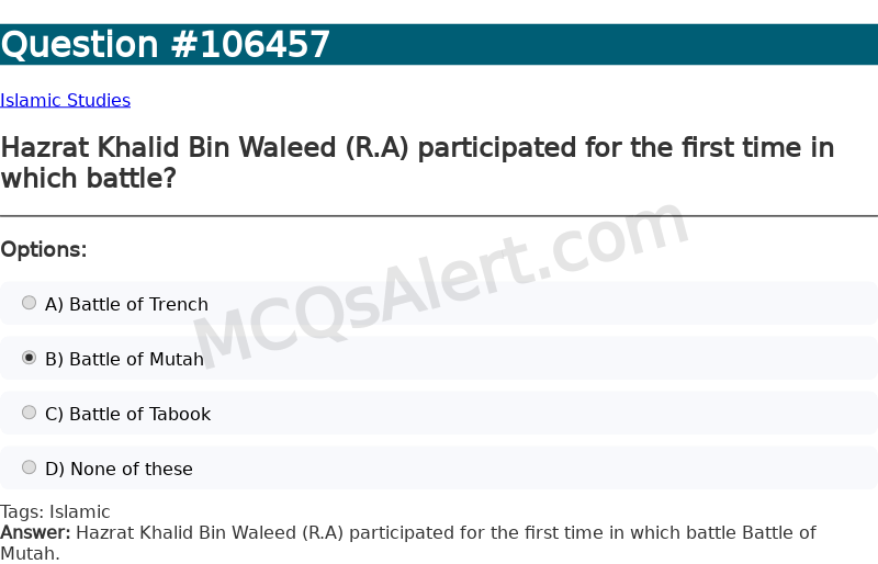 Question Screenshot