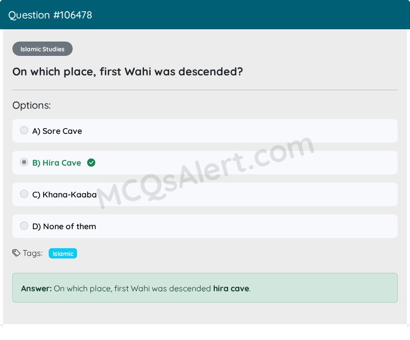 Question Screenshot