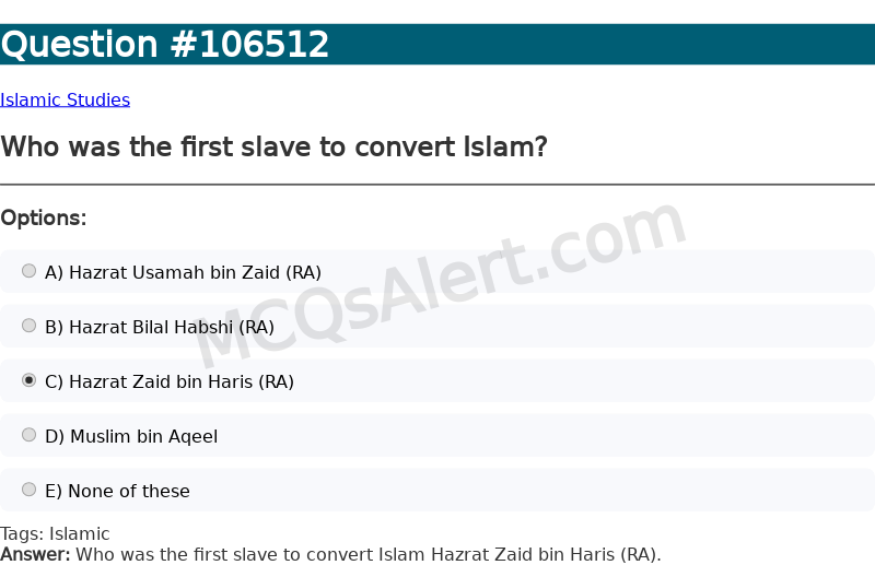 Question Screenshot