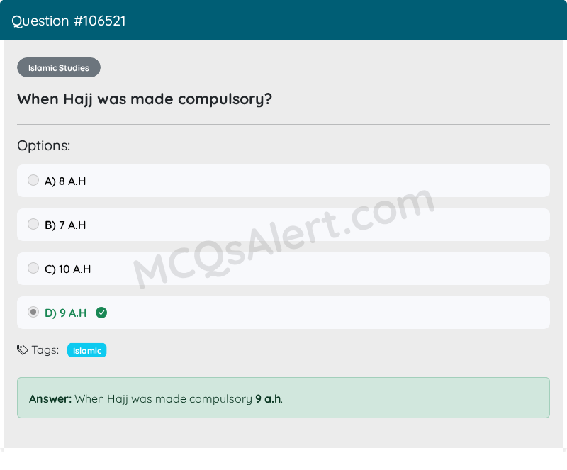 Question Screenshot
