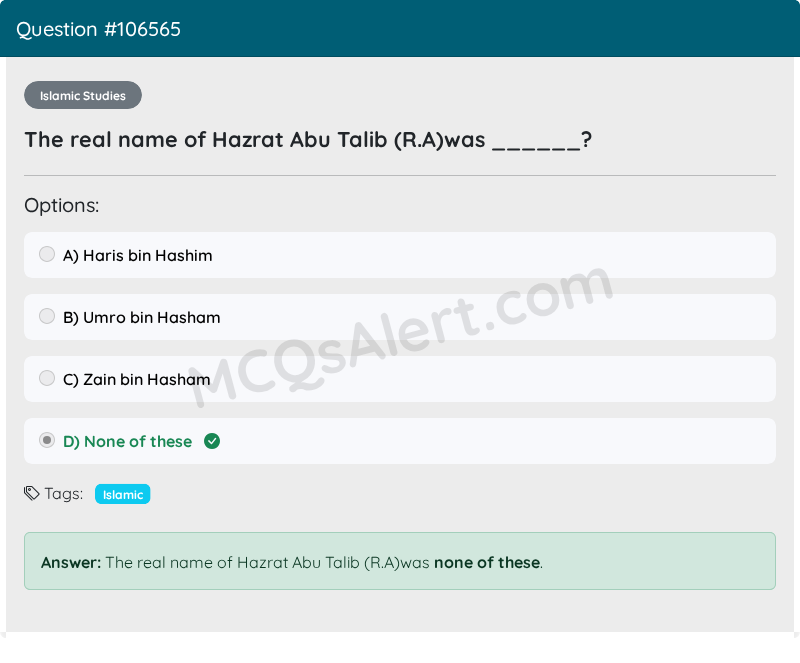 Question Screenshot