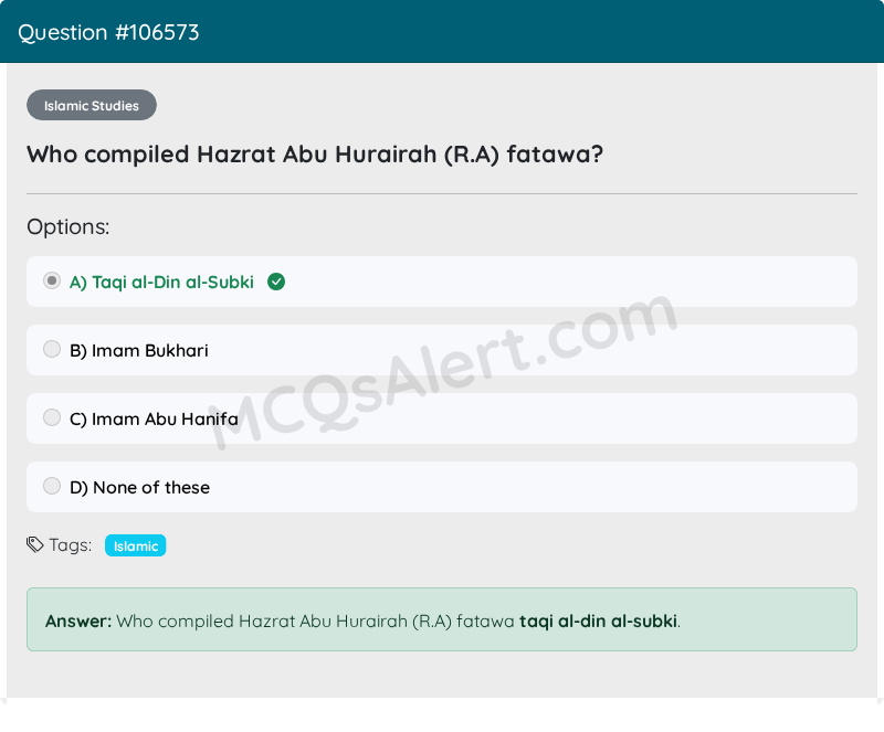 Question Screenshot