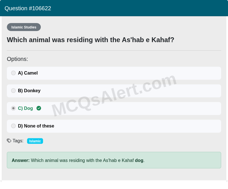 Question Screenshot