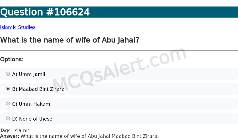 Question Screenshot