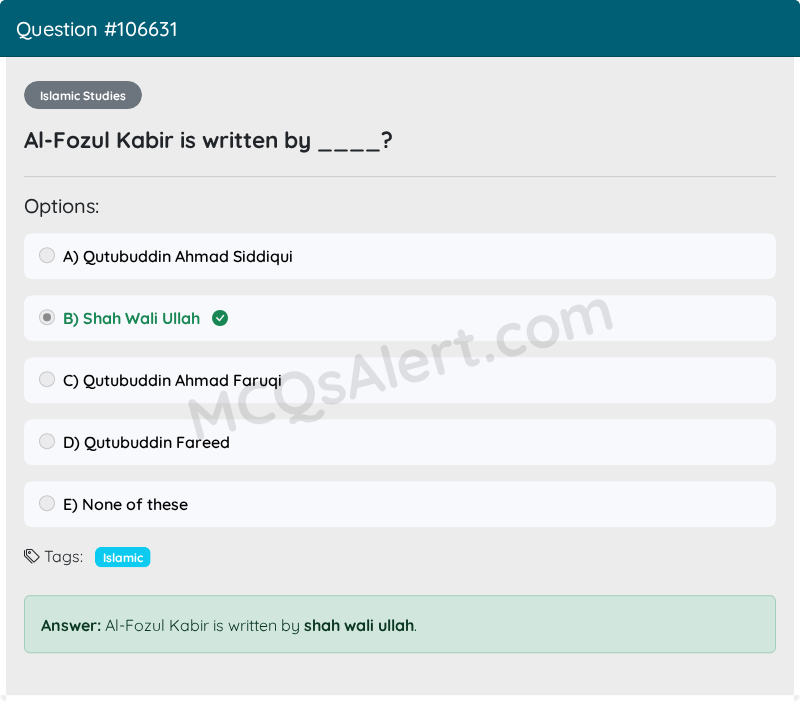 Question Screenshot