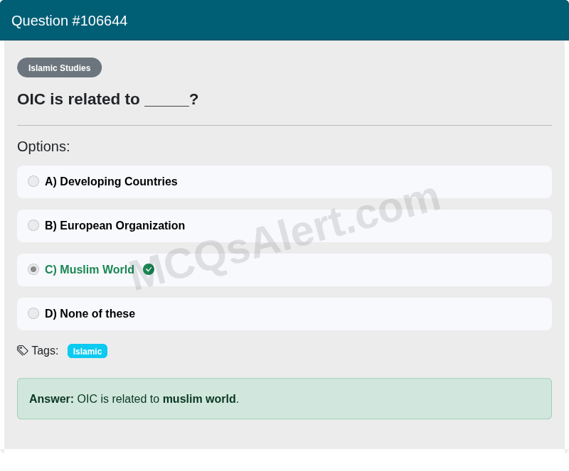 Question Screenshot