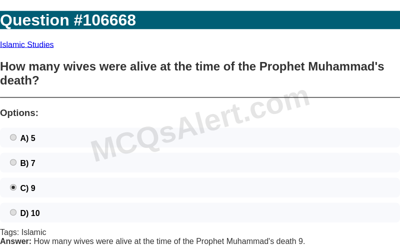 Question Screenshot