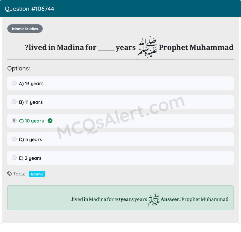 Question Screenshot