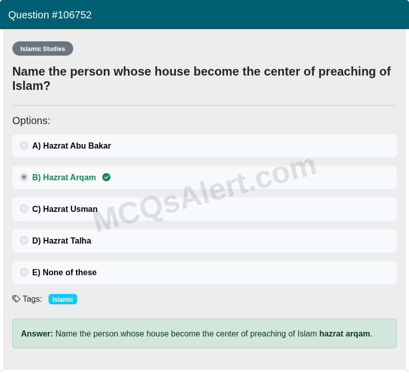 Question Screenshot
