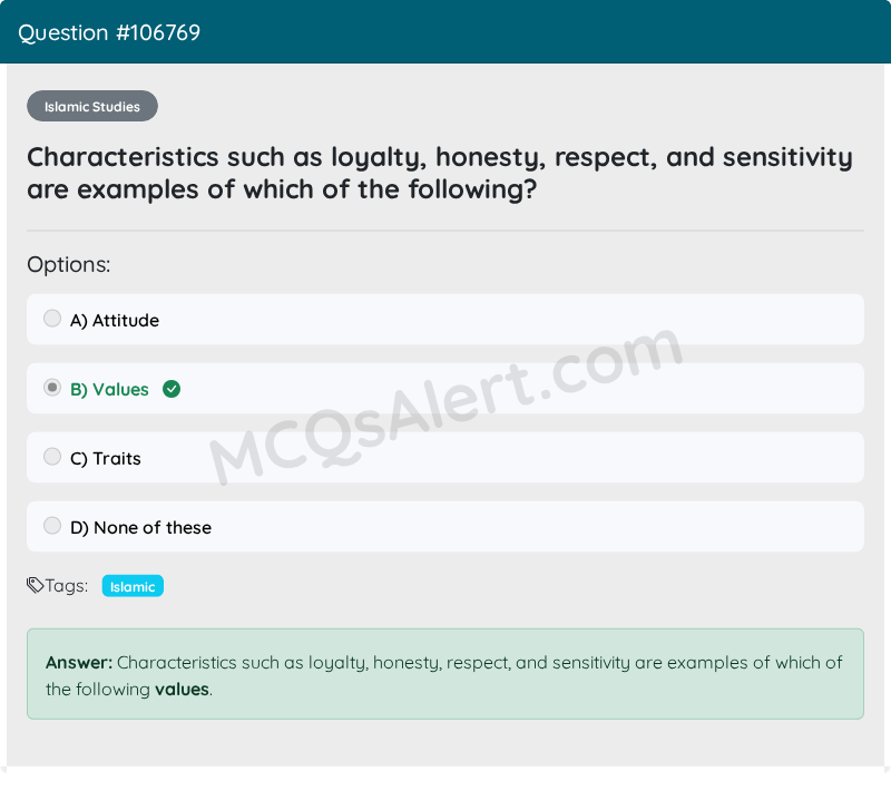 Question Screenshot