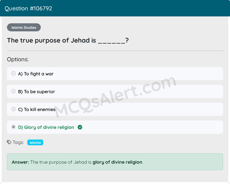 Question Screenshot