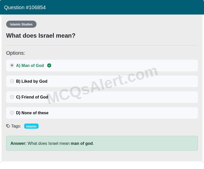 Question Screenshot
