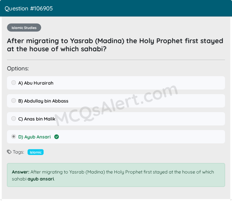 Question Screenshot