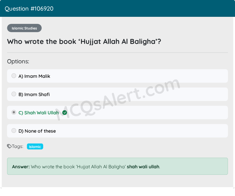 Question Screenshot
