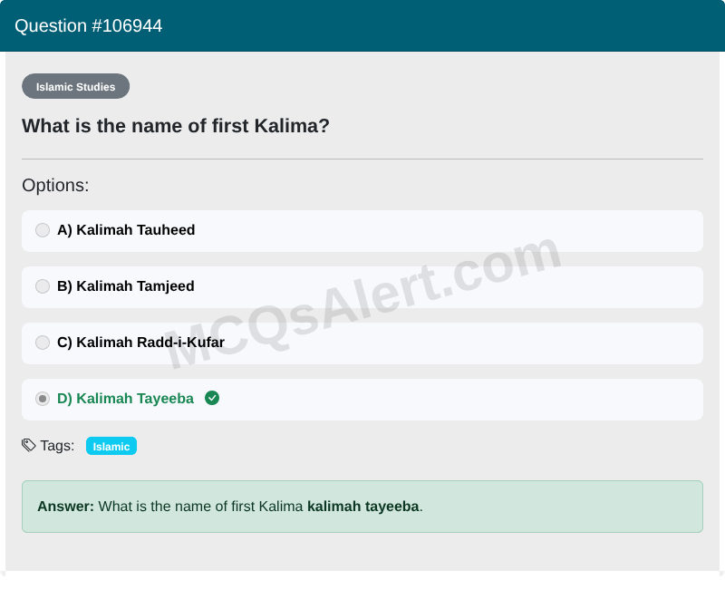 Question Screenshot