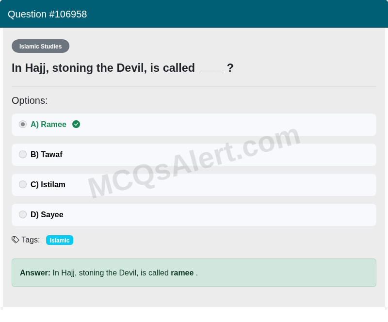 Question Screenshot