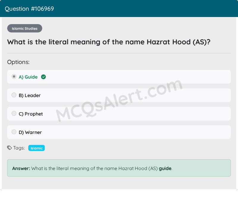 Question Screenshot