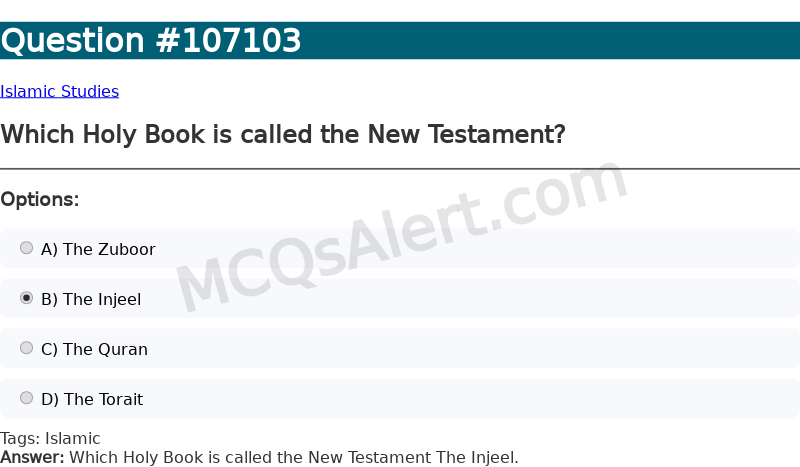 Question Screenshot