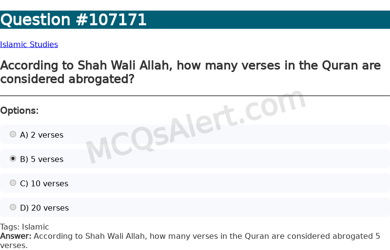 Question Screenshot