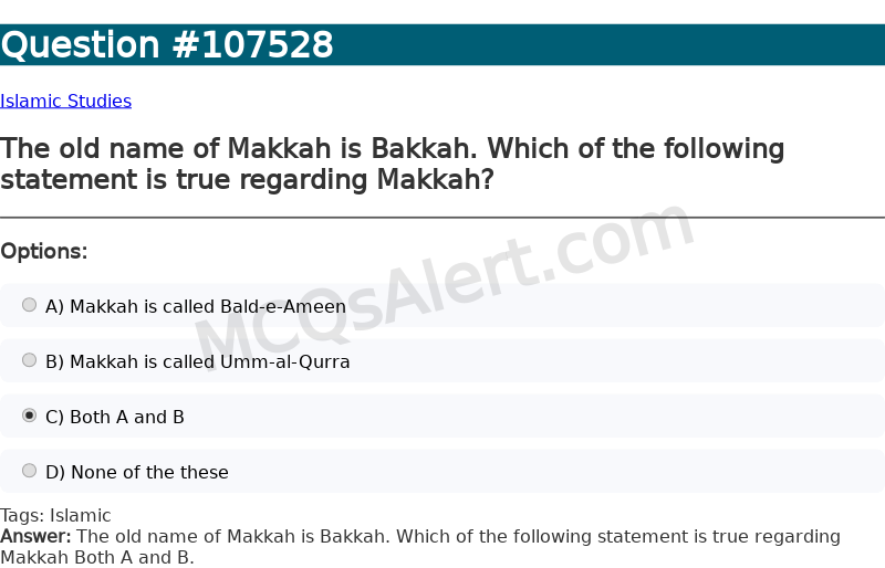 Question Screenshot