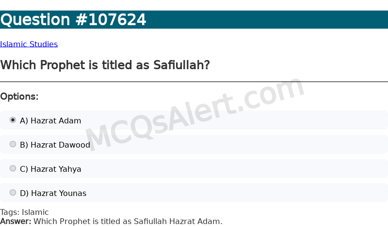 Question Screenshot