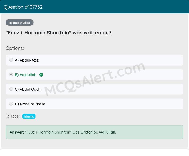 Question Screenshot